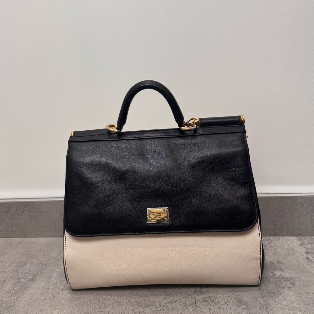 Dolce & Gabbana Miss Sicily Black & White Bag